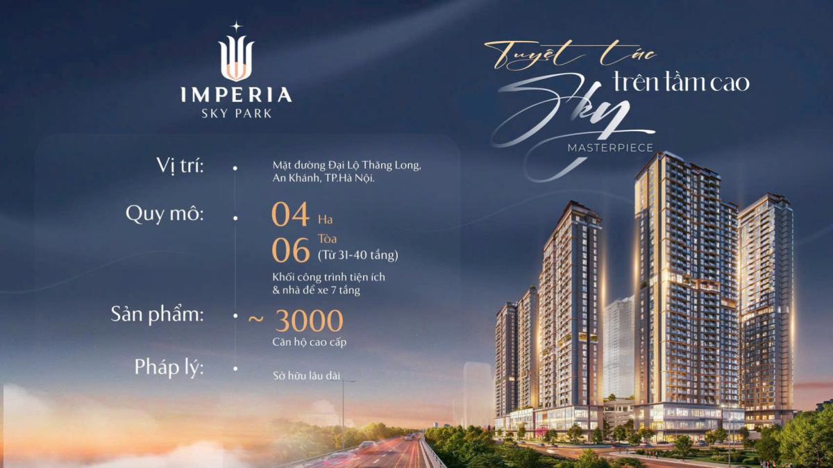 Imperia Sky Park Nam An Khánh – Giá Bán, Mặt Bằng & Thông Tin Mới Nhất 2026