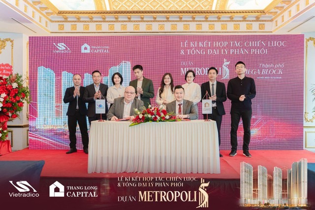 Vietradico - Thăng Long Capital bắt tay khởi động dự án Metropoli5